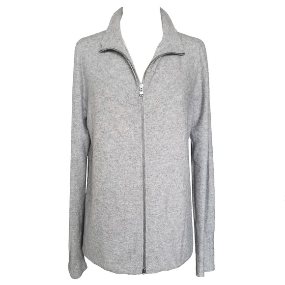 Adam by Adam Lippes Cashmere Zip Cardigan Sweater - Picture 1 of 4